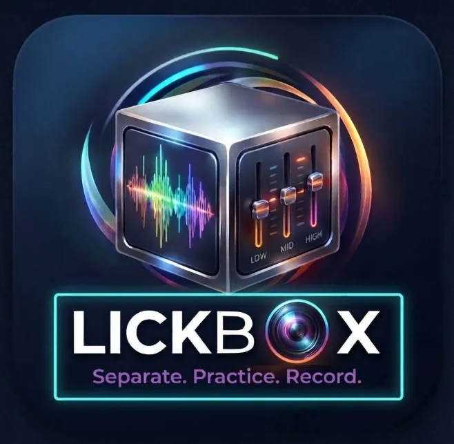 Modo inicial de LickBox con el icono oficial centrado en la ventana secundaria.